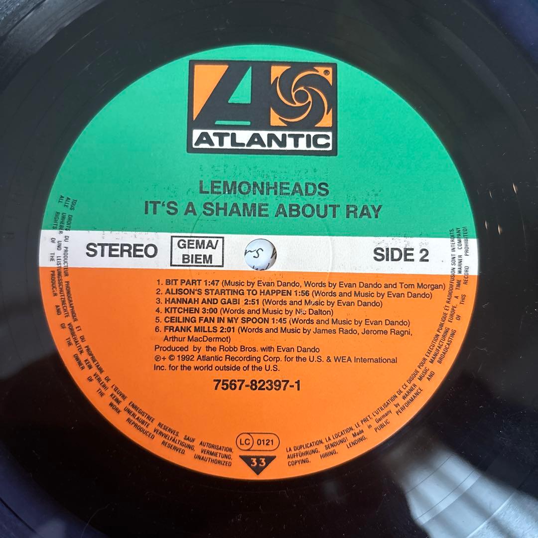 Lemonheads It's a shame about Ray レコード