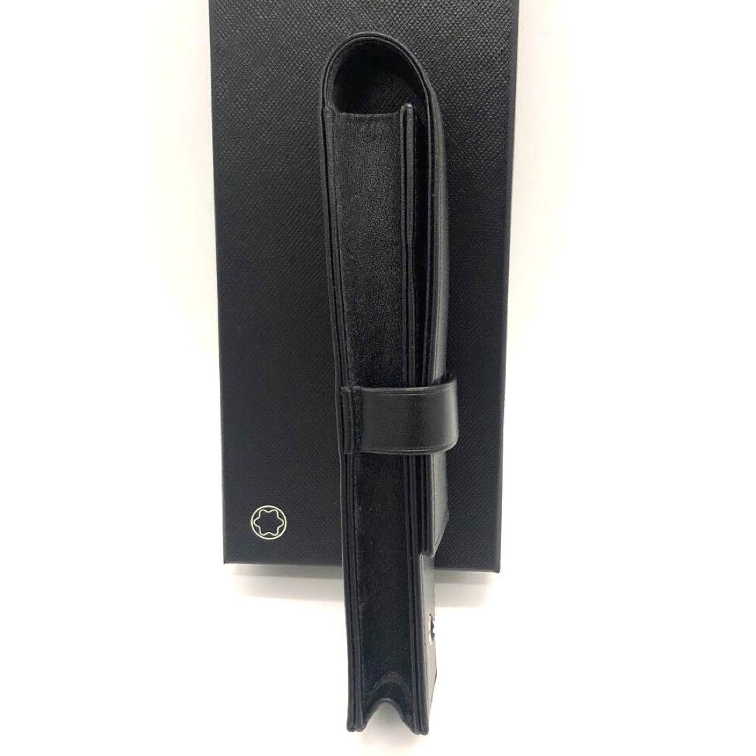 未使用級✨モンブラン マイスターシュテュック　レザー　ペンケース ブラック