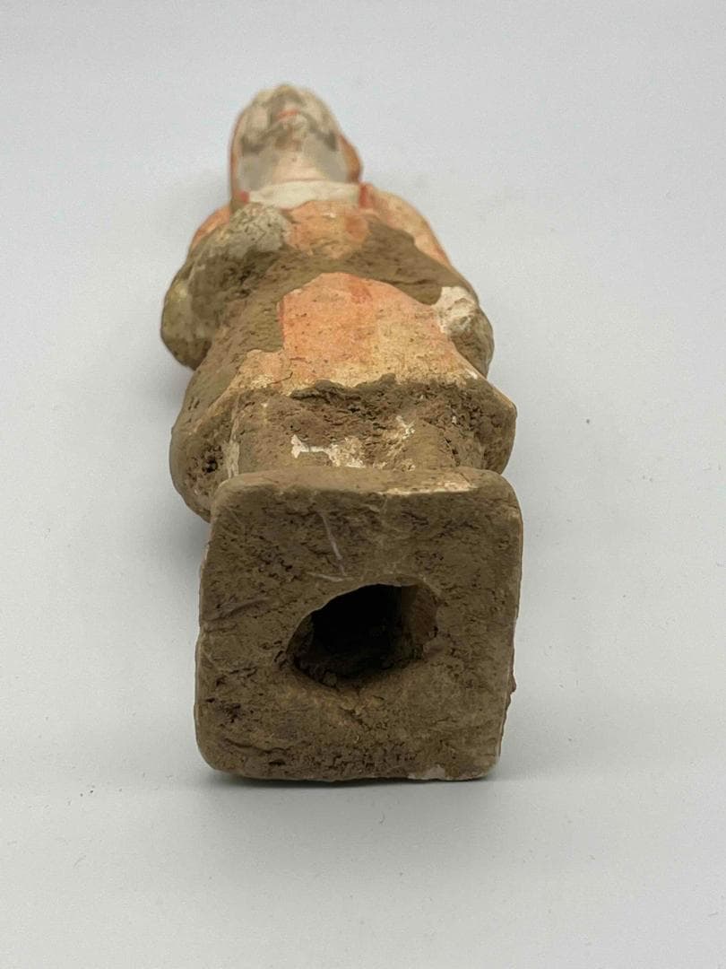 唐時代　加彩胡人　陶俑彩絵　陶俑極上品　【旧家旧蔵】唐物(A-36)