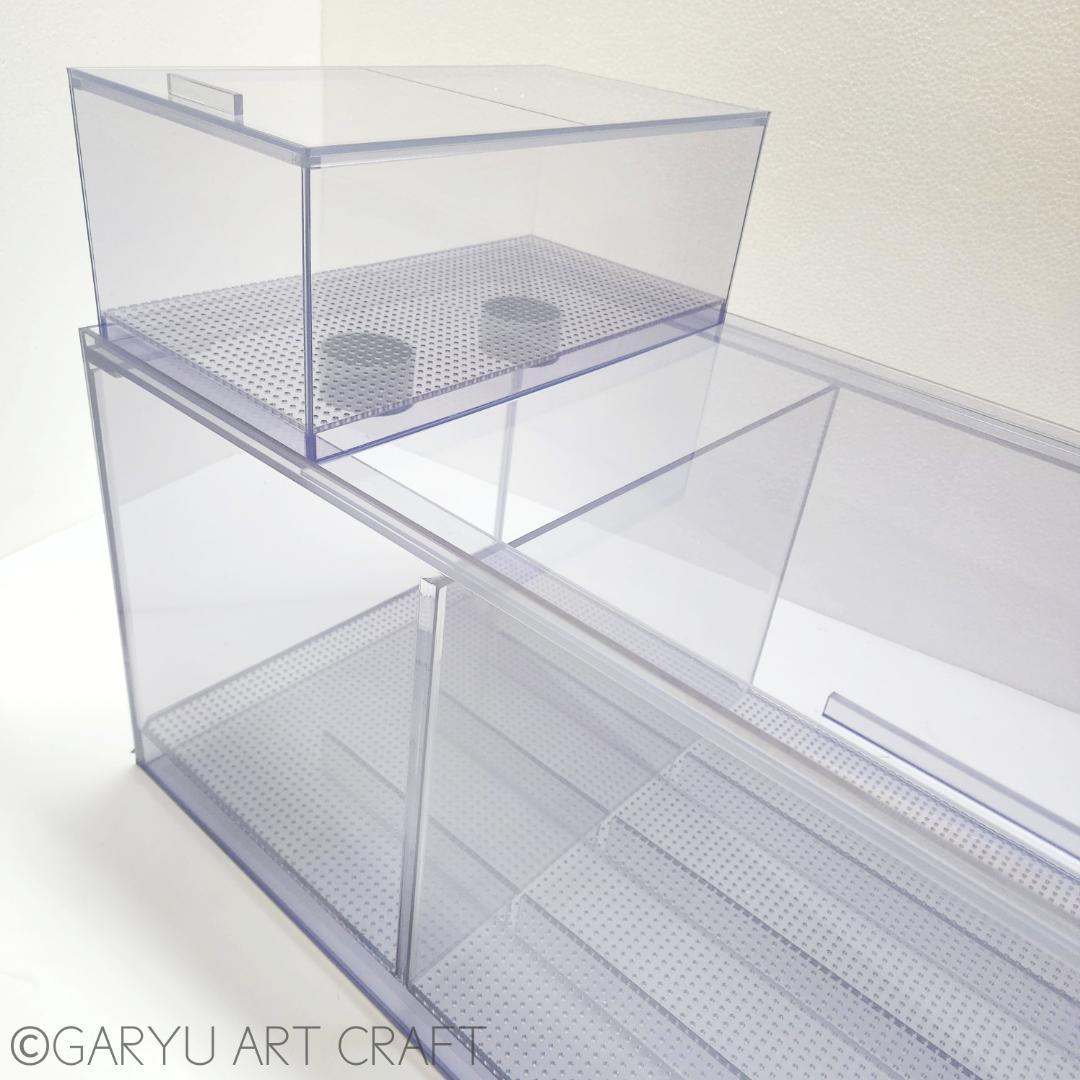 □大型3層式濾過槽□1500×450×350h□オーバーフロー水槽用□