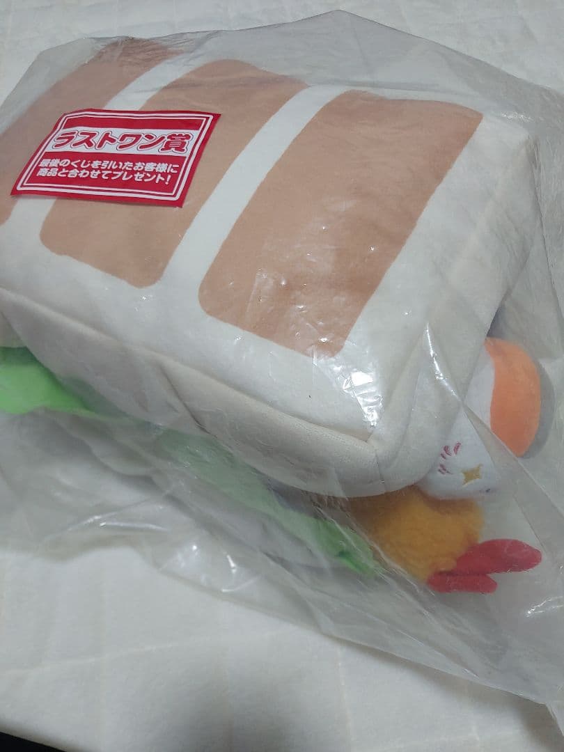 一番くじ　夏目友人帳　にゃんこ先生　クッション　エビフライサンド　たい焼き