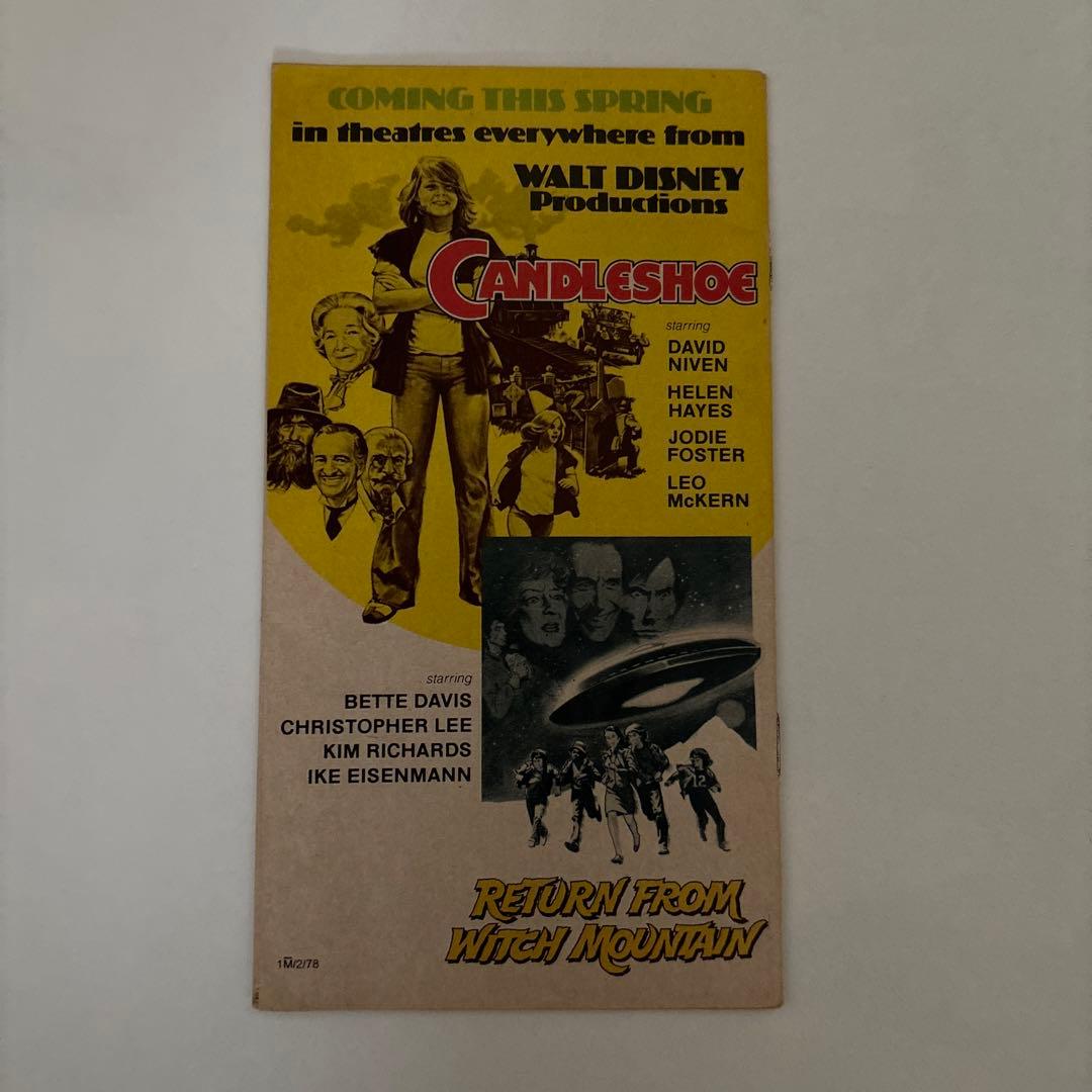 1978年 ロサンゼルスディズニーランド　ガイドブックなど