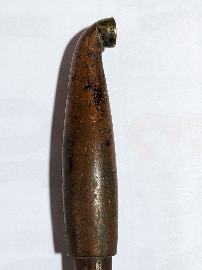 ♦明治時代 時代物 喧嘩煙管 蝙蝠 七福神 布袋図 片切彫り骨董品 喫煙具