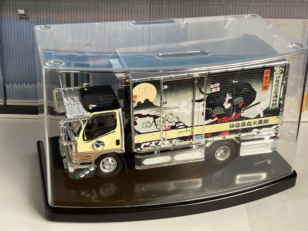 アオシマ　デコトラ風神.雷神キャンター自作改造、完成品