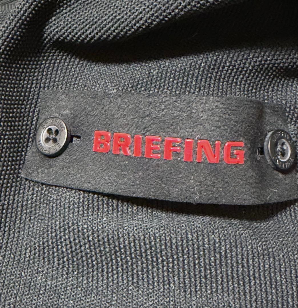 【美品】ブリーフィング：クルーネックニット／Lサイズ／ブラック