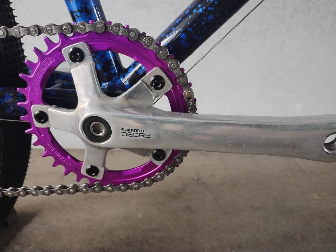 オールドMTBクロモリ１インチフレーム希少　それなりカスタム