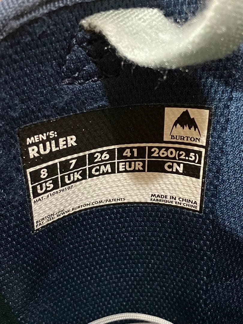 スノーボードブーツ Burton Rulerダークブルー