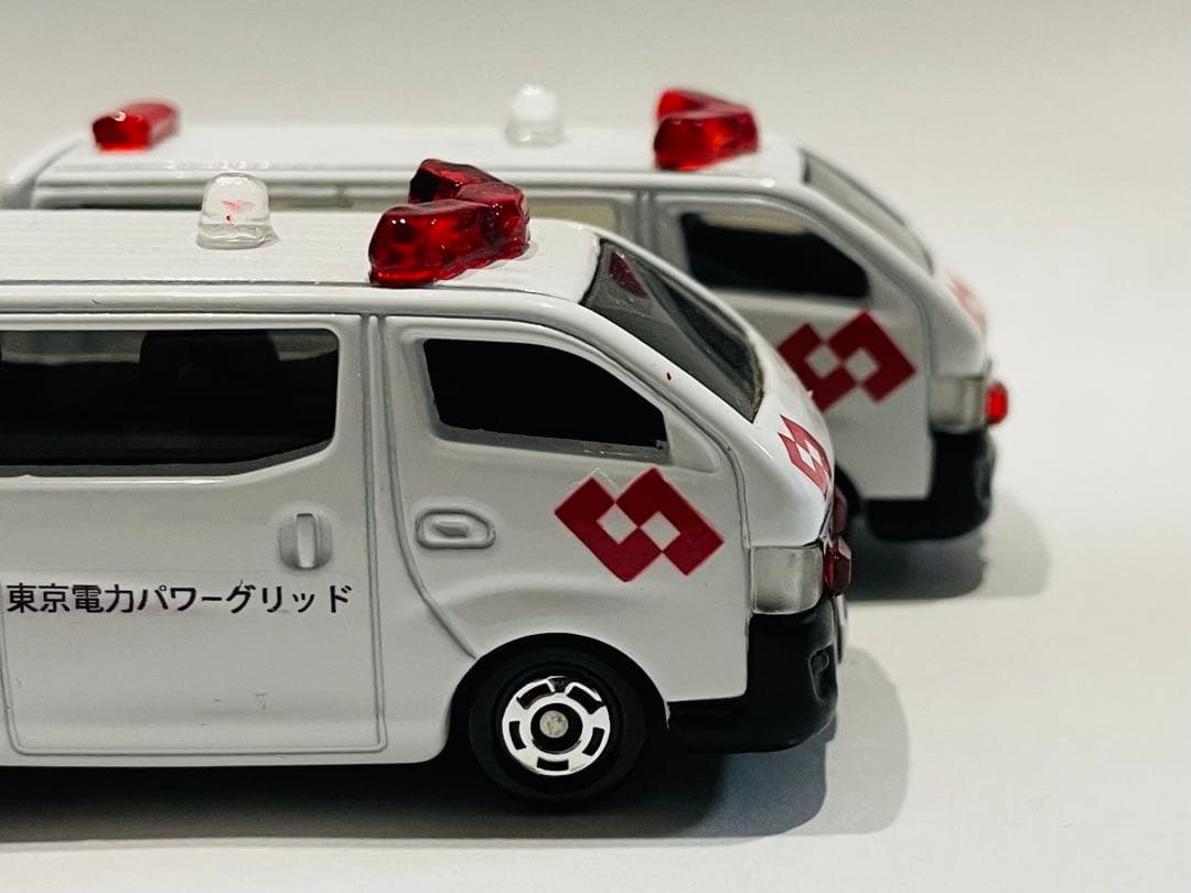 アスコット　カスタムトミカ　東京電力キャラバン・事故処理車