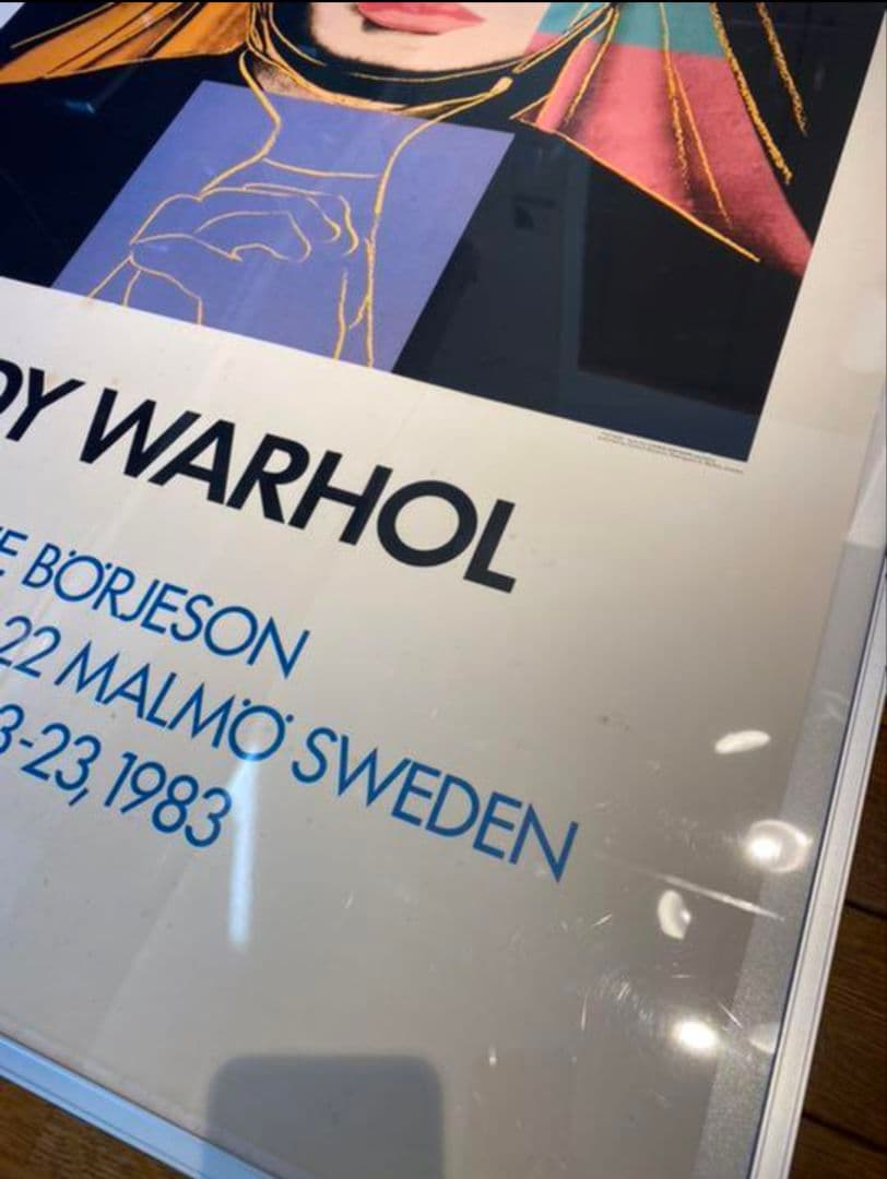 アンディーウォーホル ビンテージ ポスター 額縁付き