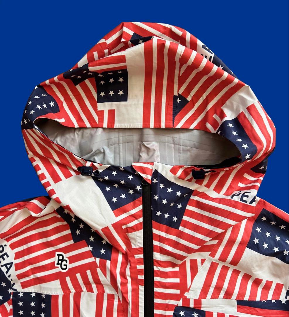 PEARLY GATES/パーリーゲイツ×komatsu撥水パーカ5(星条旗柄)