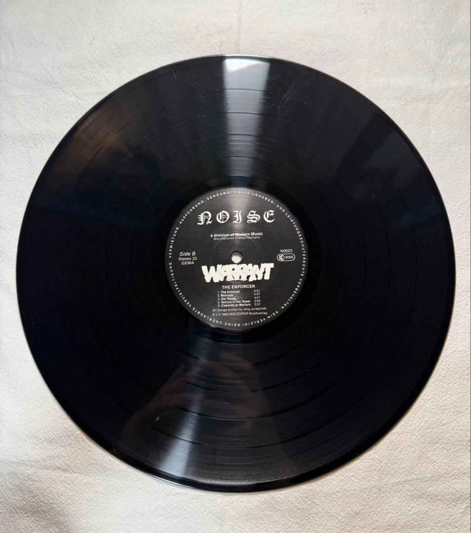 WARRANT The Enforcer 西ドイツ盤 LP