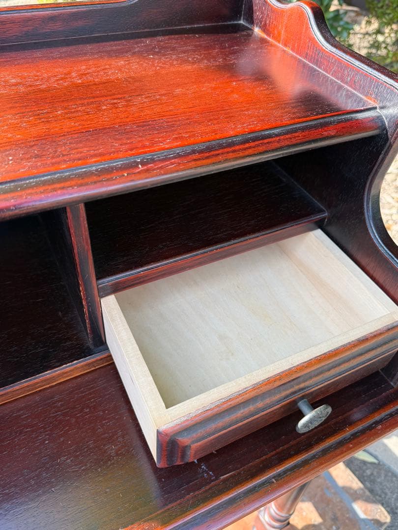 希少 カリモク ライティングデスク ライティングビューロー 家具 レトロ