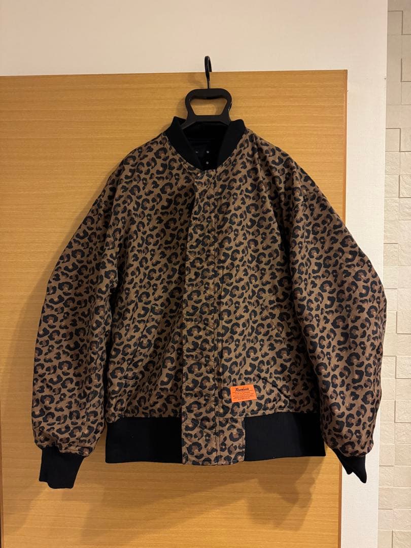 Russeluno ヒョウ柄 ボンバージャケット