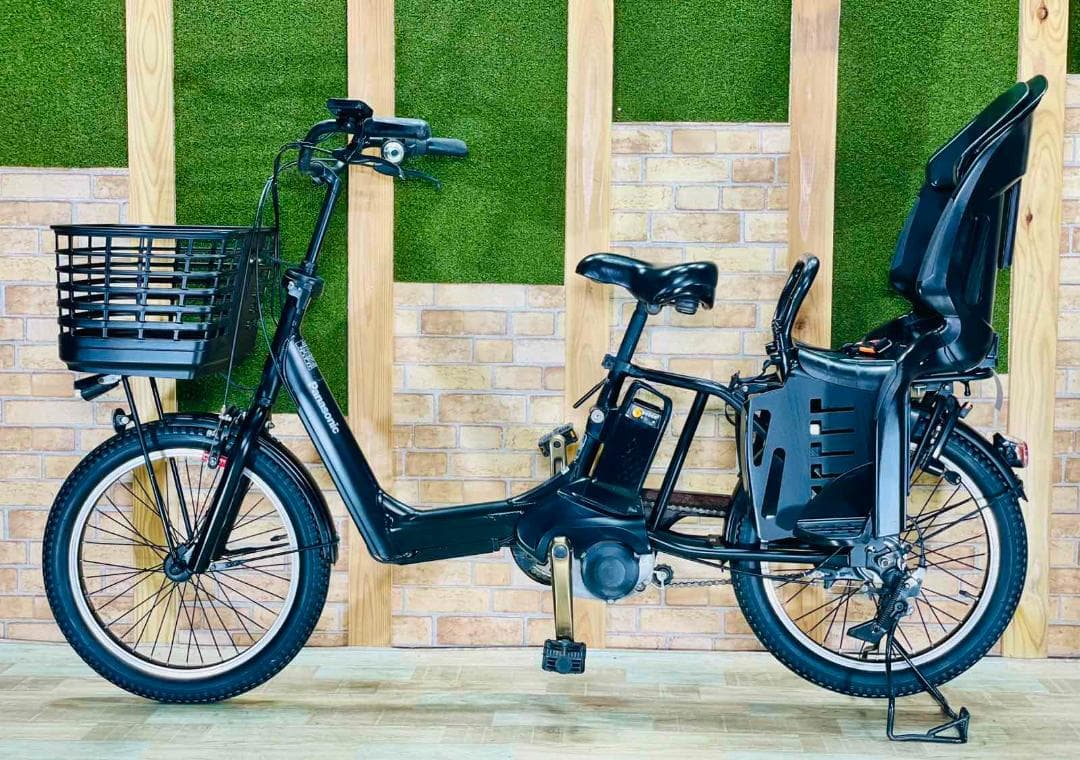 激人気 ブラック 王様 ギュットアニーズ子供乗せ電動アシスト自転車 H2582