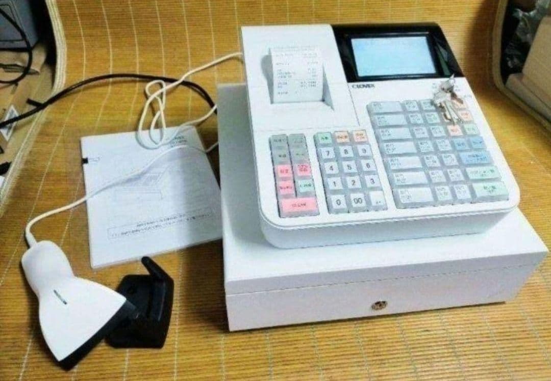 クローバーレジスター　JET-670スキャナ付き　PC連携　送料込　670670