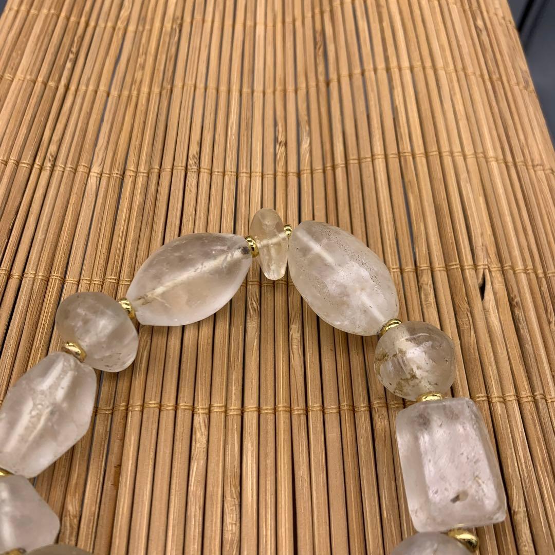 アンティークビーズ/水晶ブレスレット