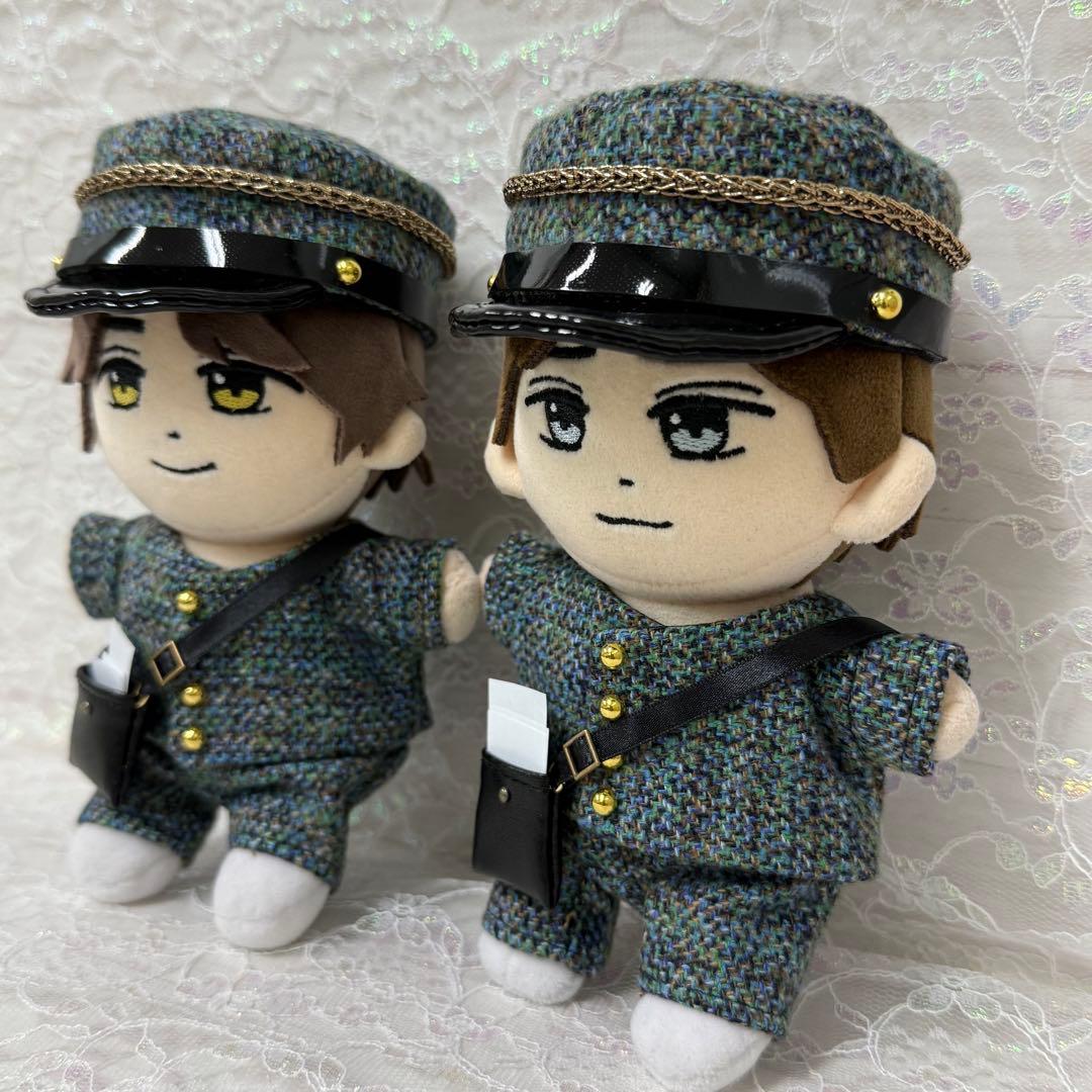 masaki様　はぴぬい　キンプリ　ぬい服　ピンクコーデ　郵便屋さんコーデ