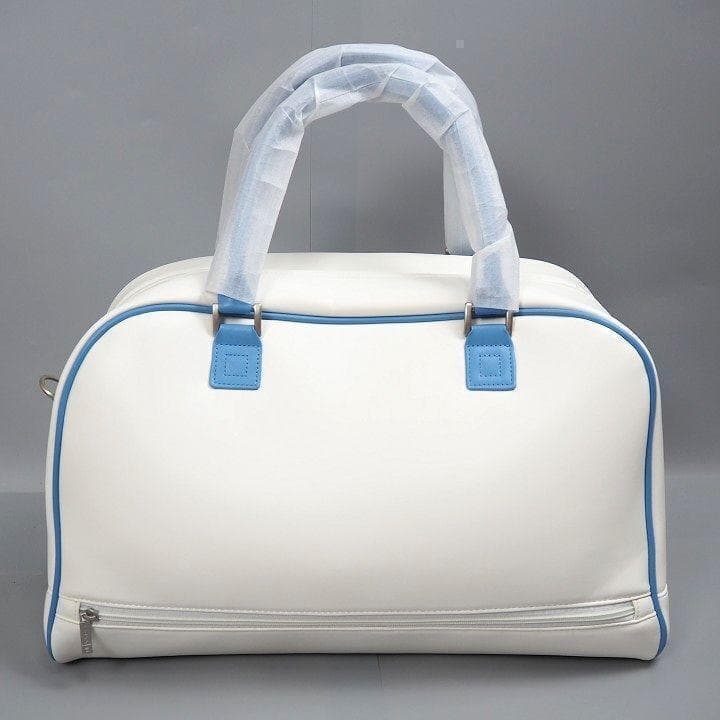 ☺︎　新品 オノフ ゴルフ ボストンバッグ シューズ収納ポケット付き 白/青