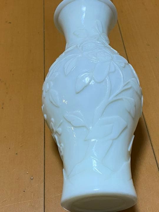 古いガラスの花瓶 中国清朝 乾隆硝子 骨董 唐物