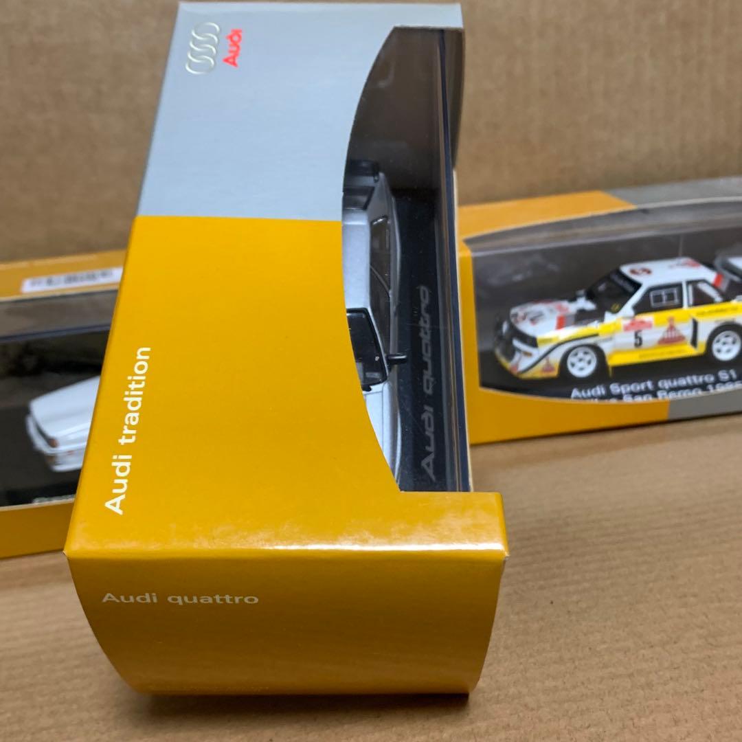 Audi quattro 1/43 minichampsアウディ純正版　クワトロ