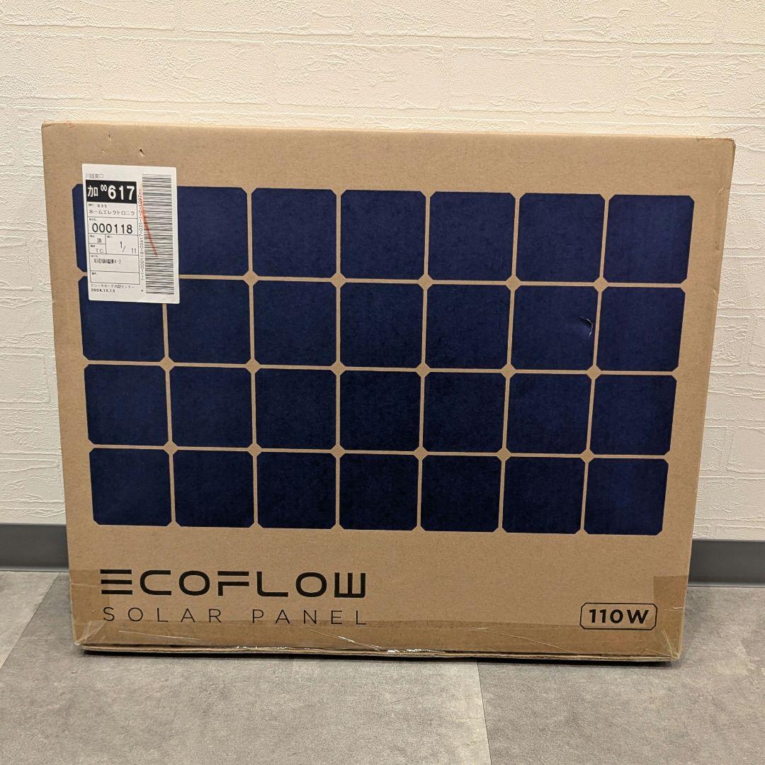 ECOFLOW ソーラーパネル 110W ポータブル電源 キャンプ