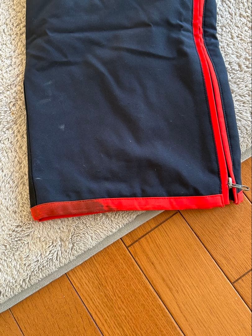 子ども用スキーウェアセット ネイビー/レッド