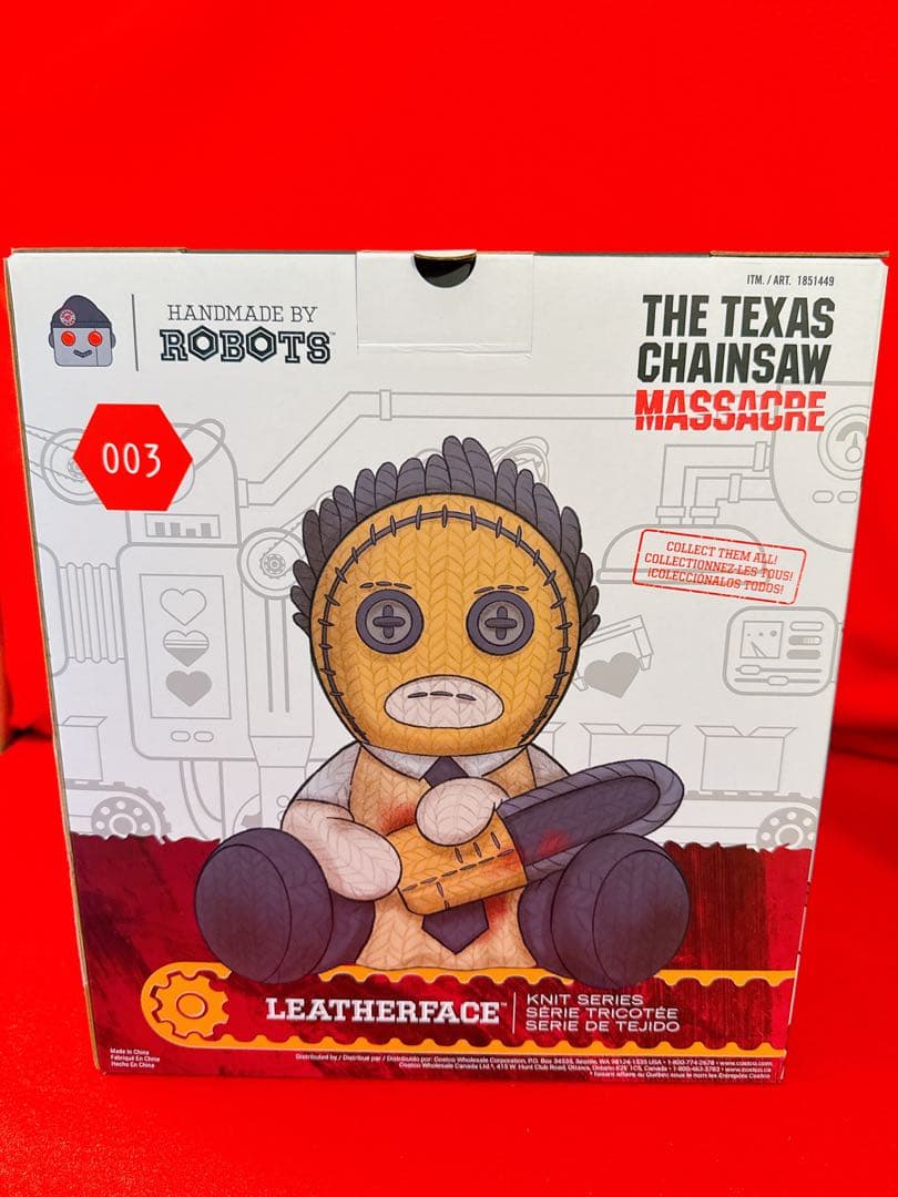 テキサスチェーンソー レザーフェイス Robots ニット風 特大 フィギュア
