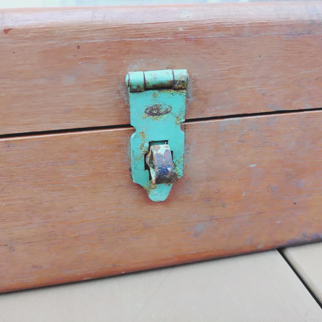 （昭和レトロ）サッポロビール　リボンシトロエン　木製ケース　仕切り板付き