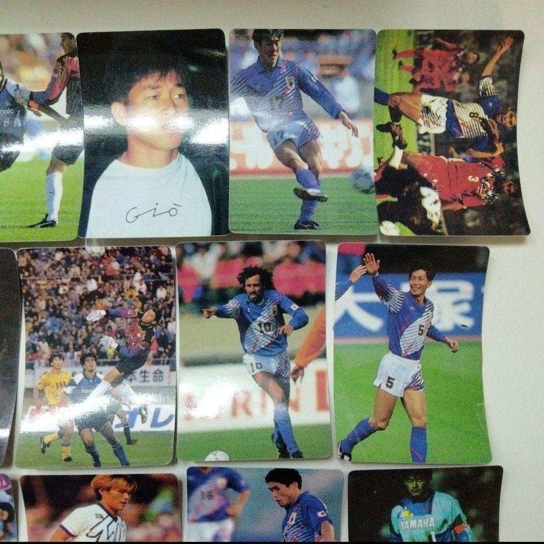 サッカー Jリーグ カード 代表 三浦知良 中山雅史 ラモス瑠偉 森保一 ジーコ