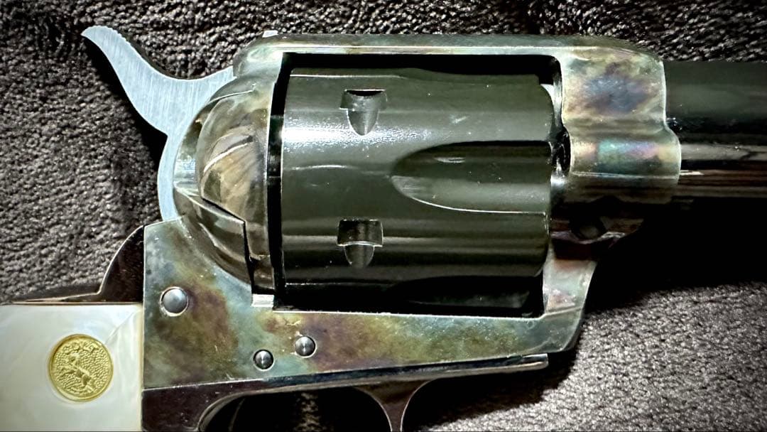 HWS コルト SAA メッキ ケースハードン ウエイトモデル アーティラリー