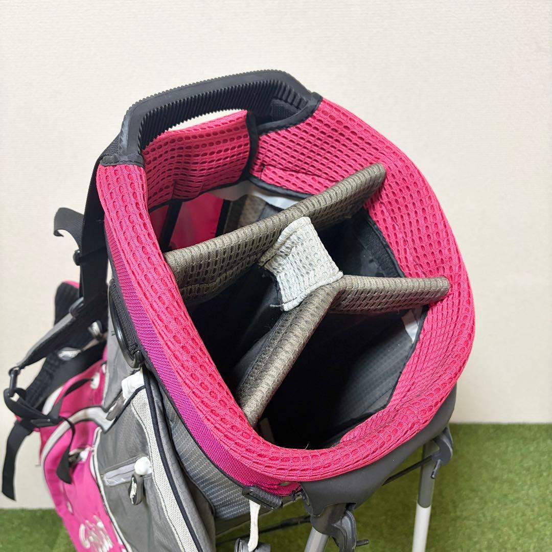 状態良好｜タイトリスト　キャディバッグ　スタンド式　軽量　アスリート　ピンク