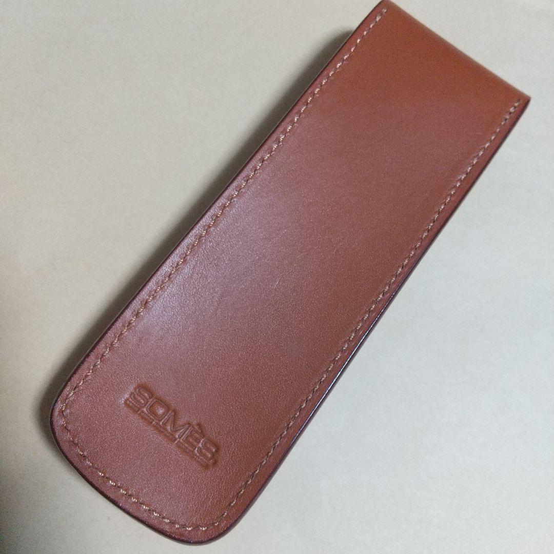 美品 SOMES SADDLE ソメスサドル ペンケース 大型サイズ レザー
