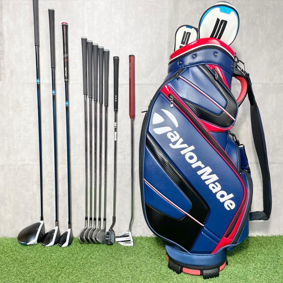 【バッグ美品】テーラーメイド SIM2MAX ゴルフクラブセット S 10本 右