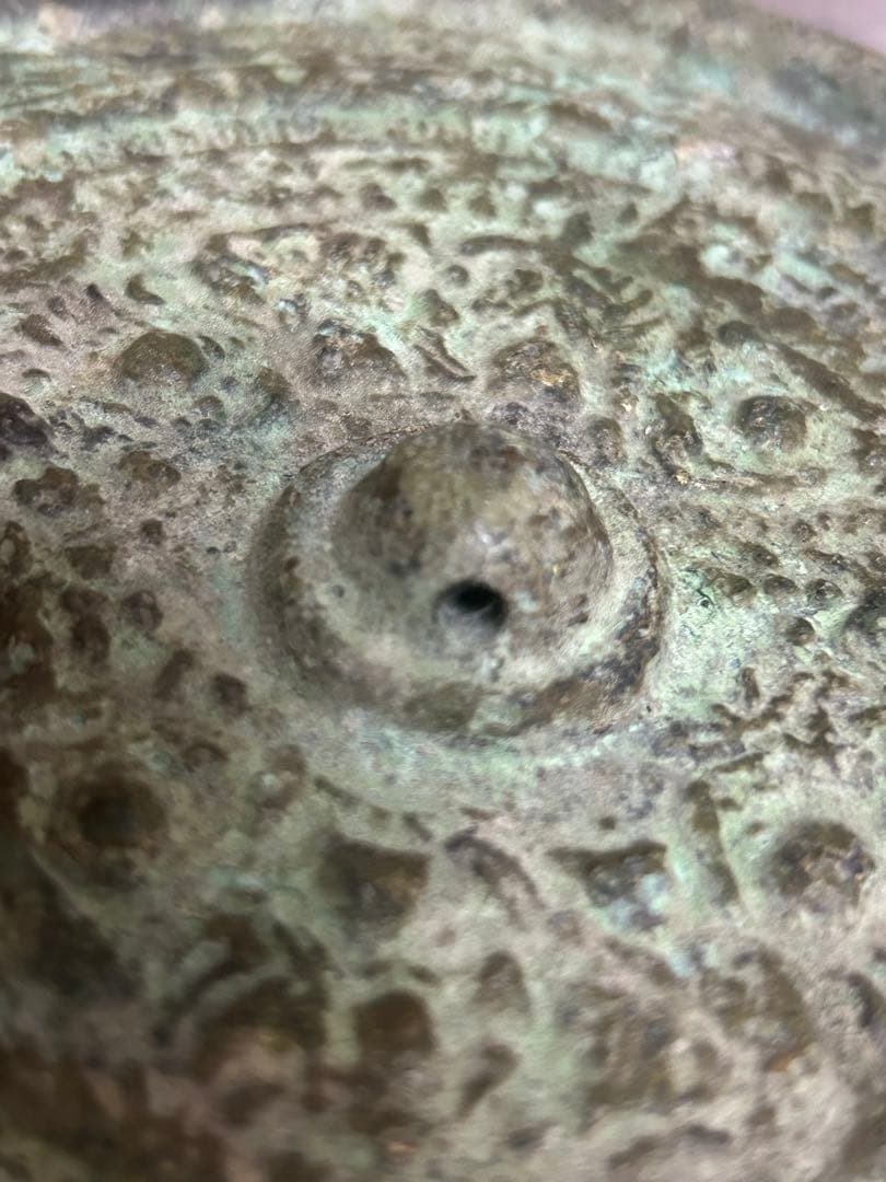 中国古董，銅鏡，古銅製。