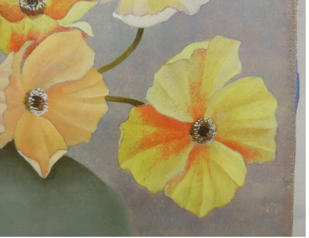 渋谷誠 「ポピー」 油彩 F4 額装