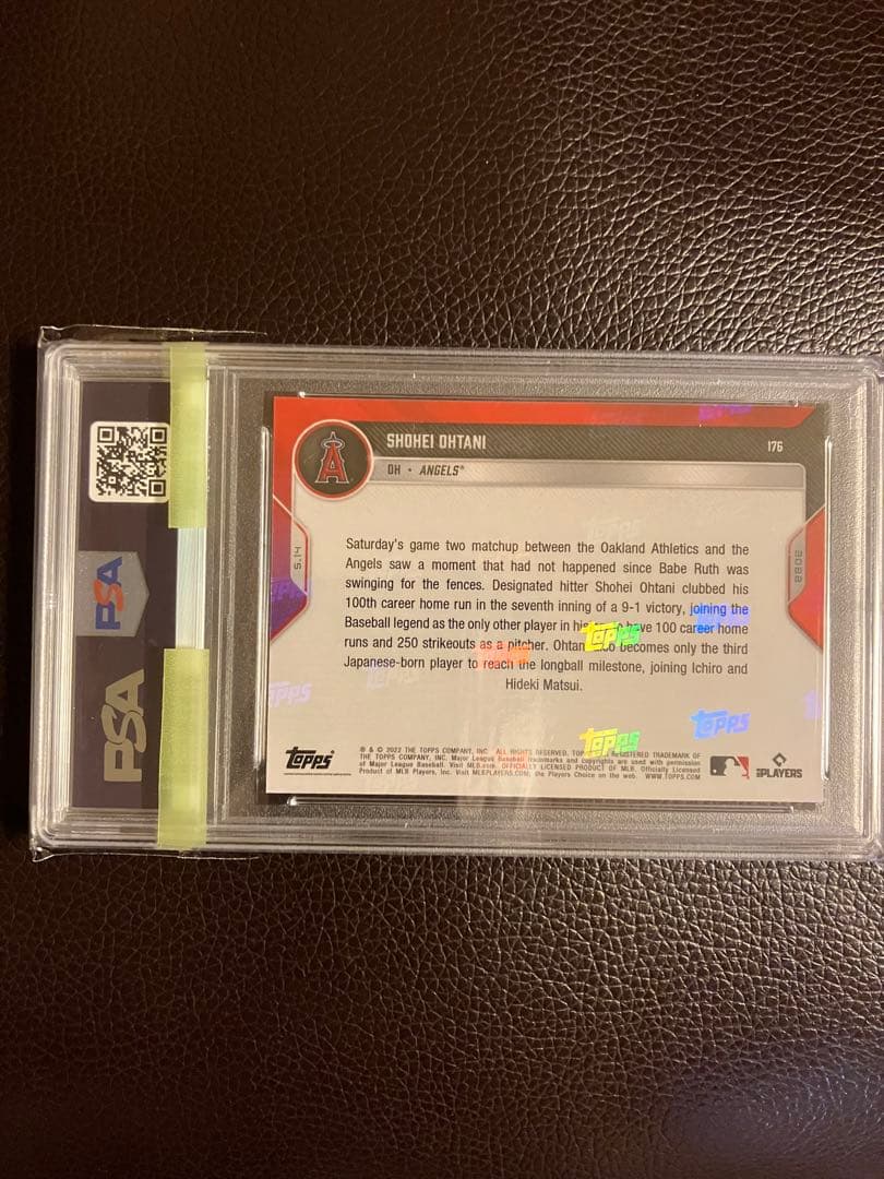 【PSA10 世界38枚】大谷翔平　MLB100号HRカード　topps now