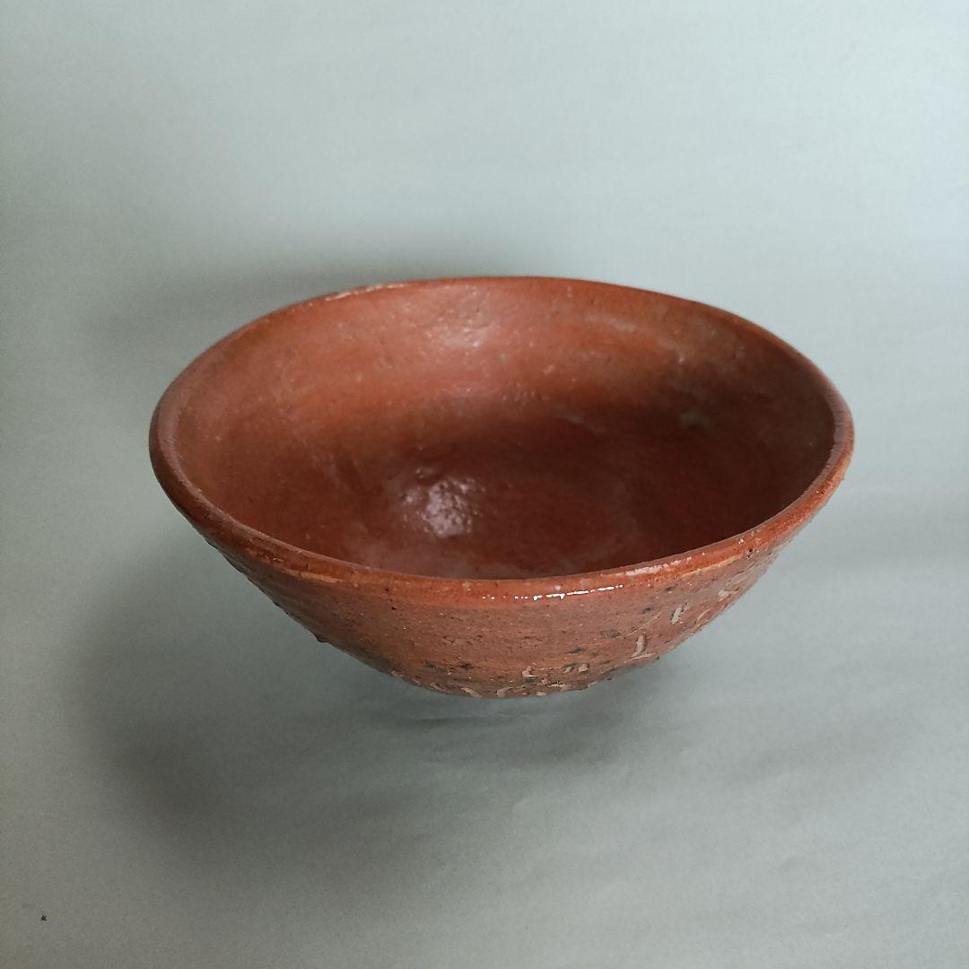 清水比庵　歌彫り茶碗 　赤楽茶碗　蓮月　良寛