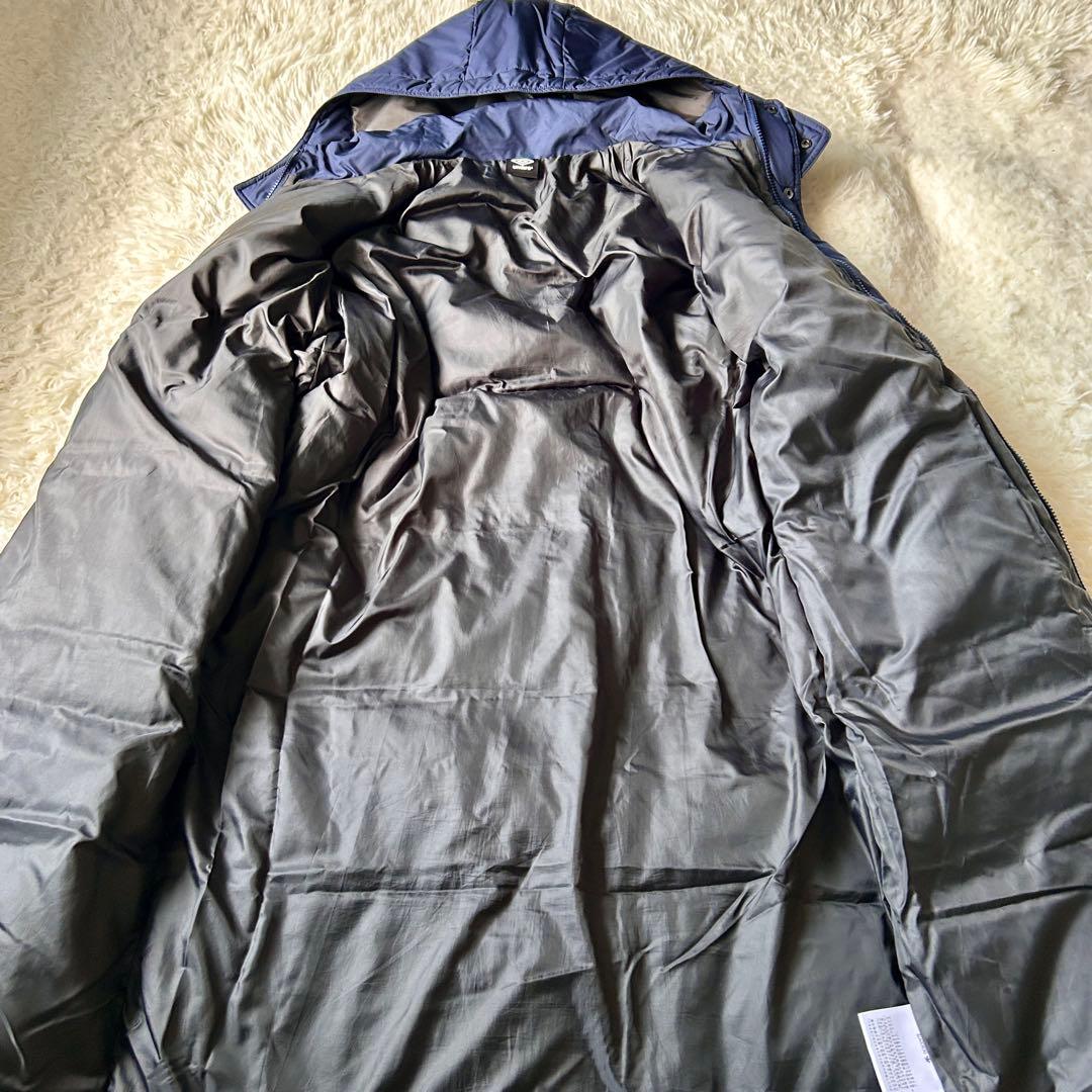 【未使用級】UMBRO アンブロ ダウン ロング　ベンチコート Ｏサイズ　濃紺