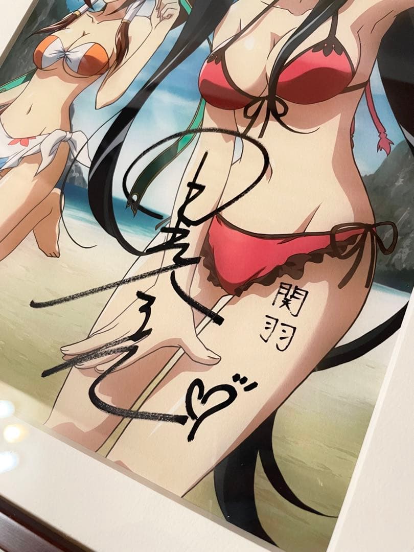 真恋姫無双 直筆サイン入り 額装複製原画