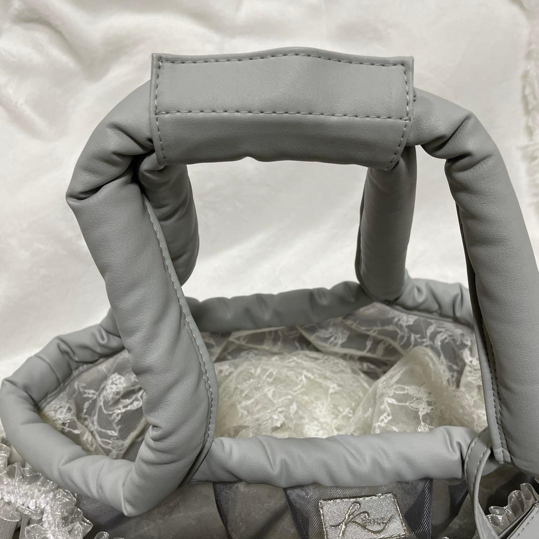 Kgrace フリル付きメッシュ キャリーバッグ Sサイズ