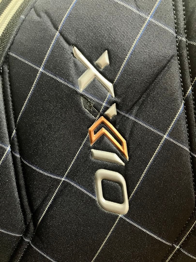 ダンロップXXIO チェック柄キャディバッグ ネイビー GGC-X142