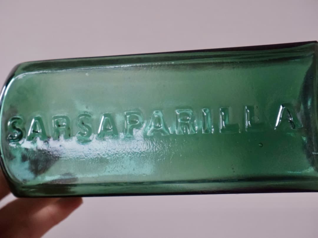 Dr. Townsend’s　薬瓶　ガラス　19世紀　古道具　Q2285