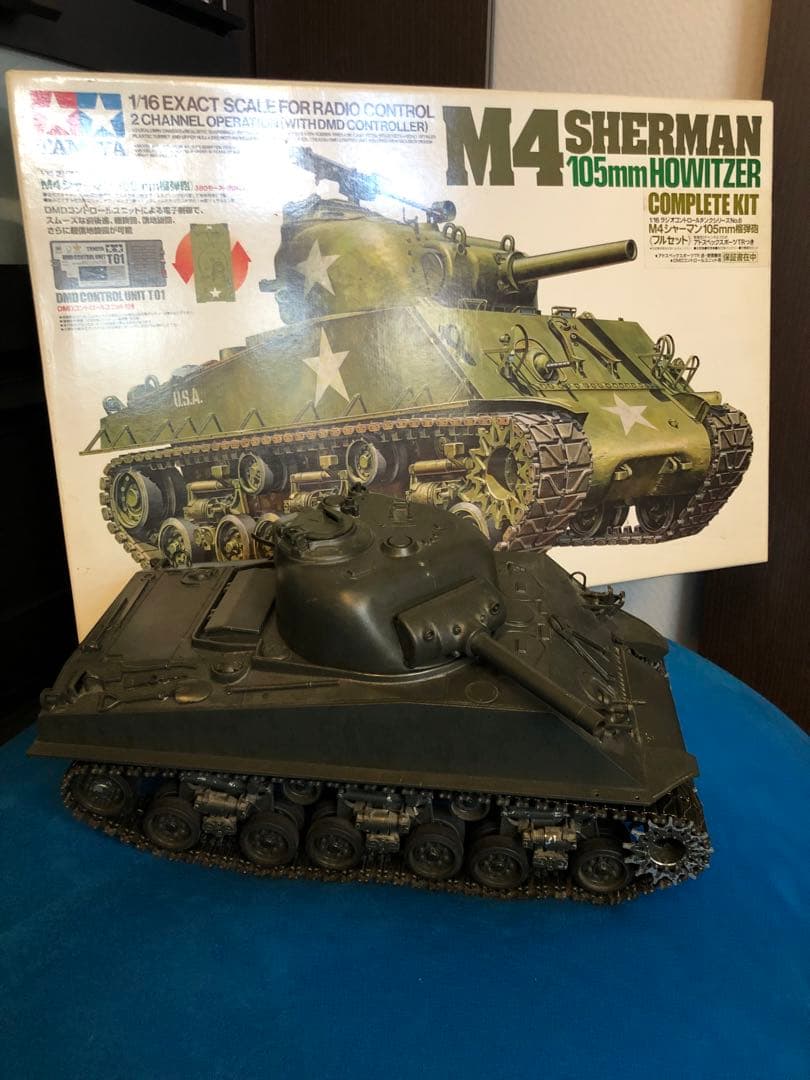 タミヤ1/16M4シャーマン コンピューターコントロールタンクキット説明書付き