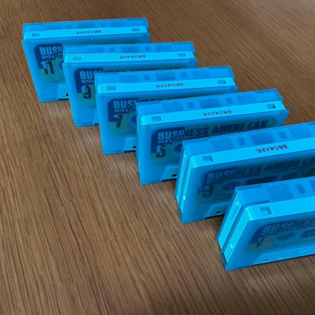 小林克也の聞き取り&ビジネスアメリ缶 カセットテープ版 (2缶セット)