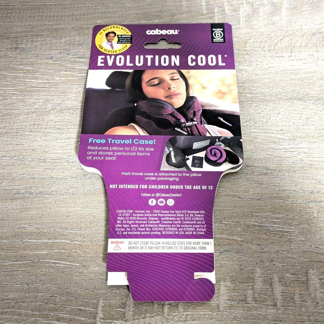 cabeau★カブー★エボリューションクール★ネックピロー★グレーブラック★