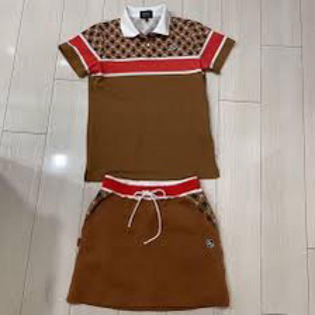 【PEARLY GATES】上下セット　半袖ポロシャツ＋スカートゴルフウェア