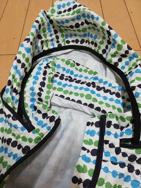 adabatのゴルフレインコート★極美品★サイズ４０★長袖が半袖にもなる