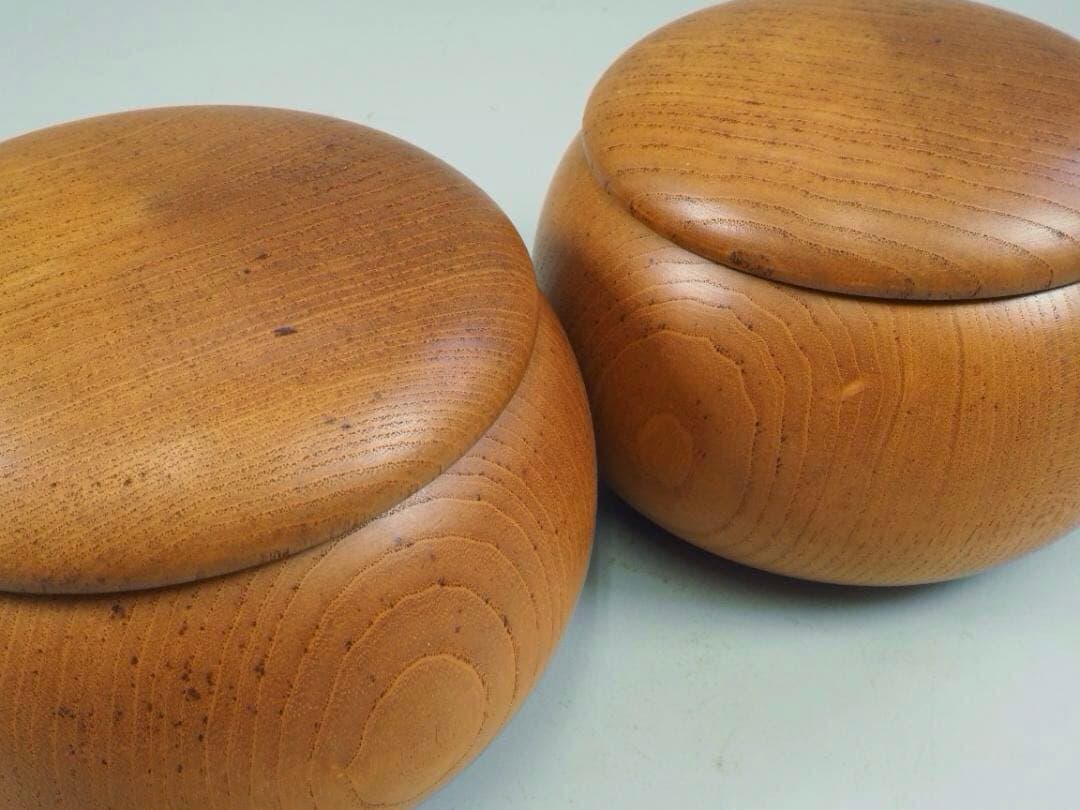 【宮崎県】日向特製蛤碁石35号・欅碁笥セット