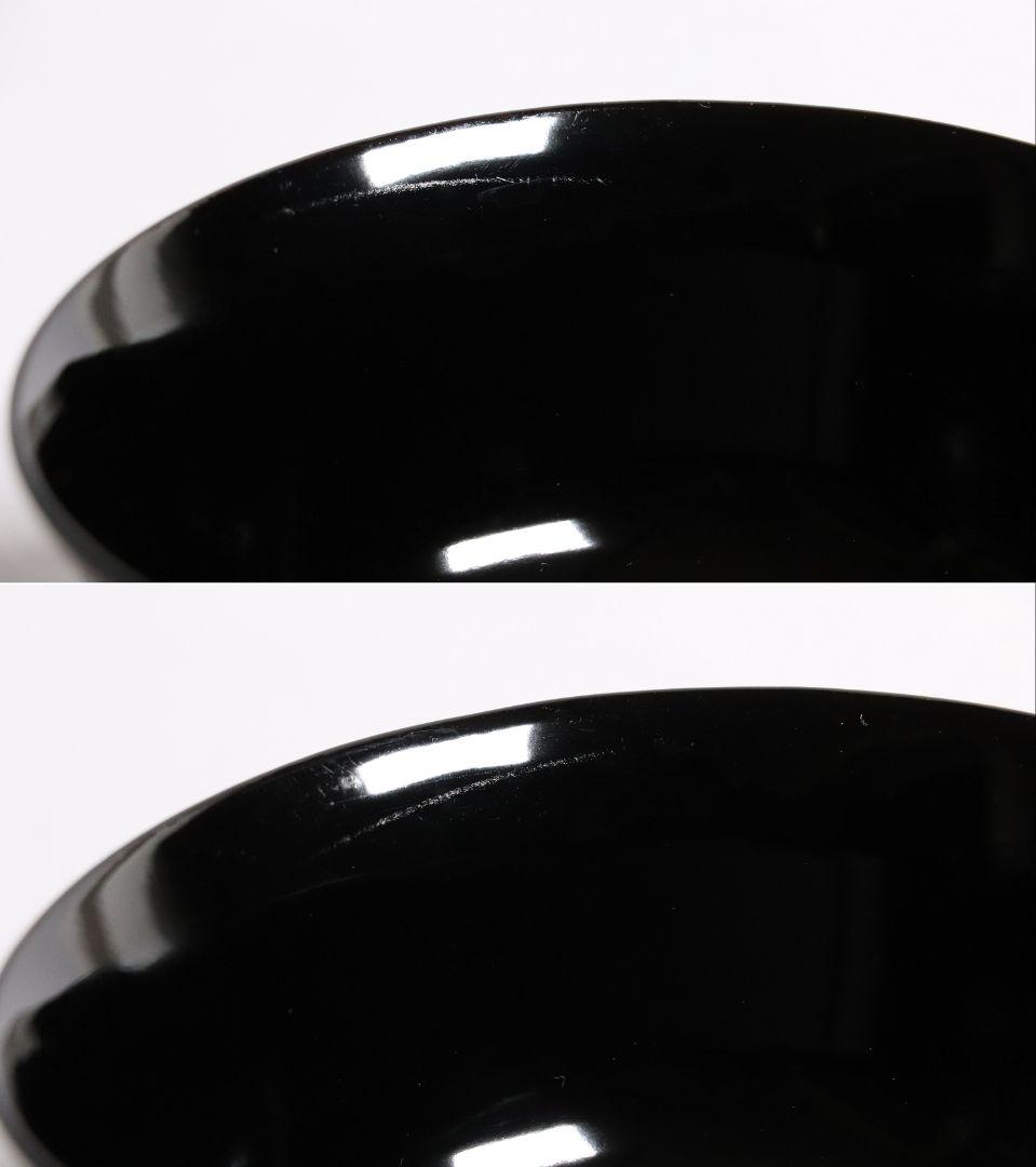 木製漆器 梅蒔絵 黒塗 椀 五客 漆芸 茶懐石 会席道具【MA287】