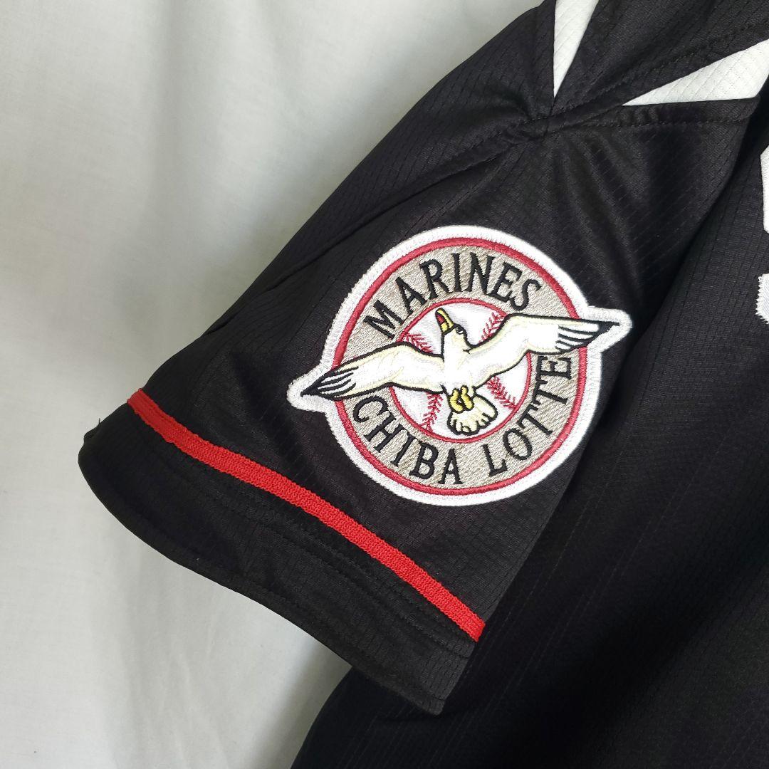 希少 DESCENTE 千葉ロッテマリーンズユ 鈴木大地 レプリカニフォーム黒